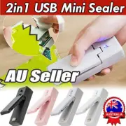 Portable Mini Heat Sealing Machine USB Rechargeable Food Sealer Plastic Bag DS