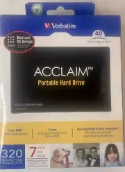 SmartDisk Verbatim Acclaim Portable 320 GB,External,5400 RPM (97164) Hard Drive