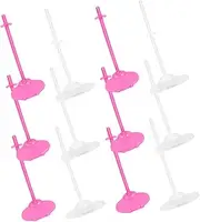 VINTORKY 12pcs Doll Display Stand Doll Support Stands Doll Display Holder Figures Holder Stands Pvc Doll Holding Racks Action Figure Display Holder Doll Holders Doll Rack Doll Support Racks