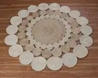 Rug 100% Natural Jute Reversible Round Area Braided Carpet home decor rag rug