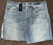 RAG & BONE CANVAS MIRAMAR MINI SKIRT 34 LENOX NWT (B28)