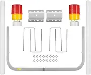VEVOR Boat Trailer Guide-on, 60", 2PCS Steel Trailer Post Guide on, with LED-Lighted PVC Tube Covers, Mounting Hardware Included, for Ski Boat, Fishing Boat or Sailboat Trailer