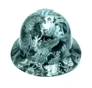 Bad Ass Wide Brim Hard Hat Hydro dipped in Naughty Girl Tattoo