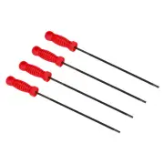 Chainsaw Chain Sharpening File, 4 Pack 3/16-Inch (4.8 Mm) Saw Sharpener, Red