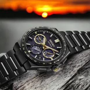 【SEIKO 精工】Astron 晨星 限量 鈦 GPS衛星對時 雙時區 萬年曆 太陽能 手錶(5X53-0CH0SD.SSH145J1)