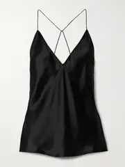 [Nili Lotan] Nili Lotan - Emile Silk-charmeuse Camisole - Black - x small x small Black