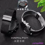 新品~漢米爾頓手錶帶網帶 適配HAMILTON 卡其海軍先鋒系列男表米蘭錶鏈