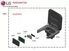 LG ACQ30314825 CORDZERO A9T-AUTO/A9T-ULTRA/VDS-ST1AU VACUUM STATION TOP COVER