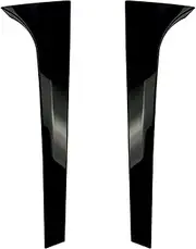 LUMIXE 2PCS Glossy Black Rear Window Spoiler Side Wing Trim Cover, for Skoda, for KODIAQ Auto Window Pillar Molding