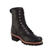 Chippewa Men's Baldor 8" Steel Toe Logger Black Oiled Boots 73020
