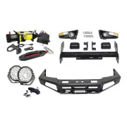 4X4FORCE Ultimate Guard No Loop Bumper Bullbar Light Winch for Nissan Navara D22