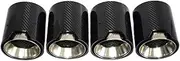 2020+ Compatible For BMW M3 G80 M4 G82 G83 G87 M2 Exhaust Tip Upgrade Carbon Fiber 304 Stainless Steel Black Muffler Tip Nozzle(Carbon fiber1)