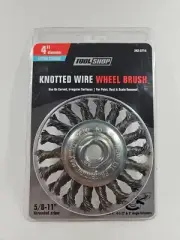Tool Shop 4" Knotted Wire Wheel Brush Twist Wire Wheel for Angle Grinder (4-5")
