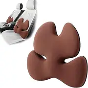Nixiara Car Lumbar Support Pillow, Car Lumbar Cushion, Neck Support Pillow - Correct Posture Adjustable Straps for Long Driver
