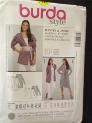 Burda Sewing Pattern 7346 Ladies / Misses Jacket & Coat Size 12-24 Uncut New