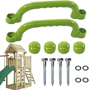 Playground Safety Handles - Adjust Reusable Treehouse - Game Grips - Set of 2 Crash Proof Handle Bars, Reinforced Safety Supplies