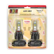 LED Autolamps HB3 LED HeadLight Single Beam 9x3 Watts/Clusterd Twin Blister