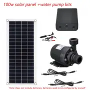 100W 800L/H Solar Panel Power Bank Waterpump Set Ultra-Quiet Submersible Water P