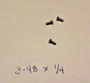 3 Reflector Screws SS 3-48 for Phenolic or Brass Ships Clock Seth Thomas Chelsea