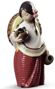 Lladro Pepita With Hat Figurine 01008736