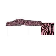 Bed Canopy - Pink and Black Zebra Print Velboa Fabric Canopy Bed Fabric Top