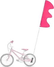 Pink Bike Safety Flag with Pole - 6 ft Trike, Go Kart, Dirt Bike & Mobility Scooter Flag - Adjustable, Waterproof