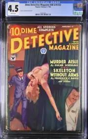 Dime Detective Magazine #38 (Popular 1934) Pulp CGC 4.5 White