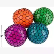 Neon Mesh Squeeze Ball 3" - 6 Packs