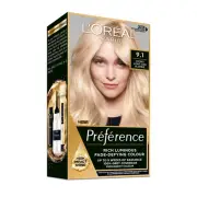 L'Oreal Paris Preference Permanent Hair Colour - 9.1 Oslo (Viking Light Ash B...