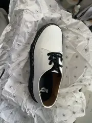 NIB Dr. Martens 1461 QUAD PLATFORM SHOES White Smooth Leather 26492100 - M8 W9