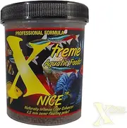 Xtreme Aquatic Foods Nice Naturally Intense Color Enhancer 1.5mm Semi-Floating Pellets Fish Food 142 Grams (5oz)