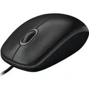 Logitech 910-006605 B100 Optical USB Mouse 800dpi for PC Laptop Mac Tux Full Size Comfort