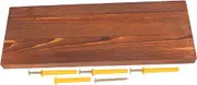 Floating Wooden Shelf Mounting Hardware Modern Wall Organizer for Living Room Kitchen Bathroom Easy Setup