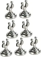 MAGICLULU 1Set U Shaped Table Number Holders Silver Clips for Parties Weddings Restaurants Card Holders for Memo Photo Note Display