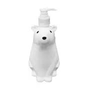 Soap Dispenser Bottle Cute Bear Shape Large Capacity Pump Dispenser Bottle for Bathroom Kitchen S (8.5x19cm/3.3x7.5in) (300ML)