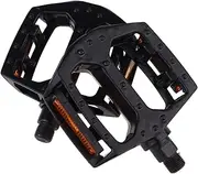 1 Pair Aluminium Alloy Bike Pedals with Rolling Ball Design for Easy Installation Suitable for Commuting Cruisers Road Bicycles Durable Stable Performance Black