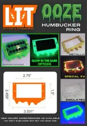 LIT Guitars Ooze Humbucker Ring - Custom Cast Resin Humbucker Rings - Special FX