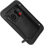 Yardwe Stage Speakers and Stage Use Wiring Board Speaker Wire Terminal Loudspeaker Terminal Connectors Loudspeaker Supplies Speaker Terminal Block Speaker Terminal Panel Black