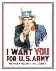 Uncle Sam I Want You For US Army Tin Metal Sign Man Cave Garage Decor 12.5 X 16