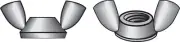 Hillman 830006 Cold Forged Stainless Steel SAE Durable Wing Nut 1/4 in.