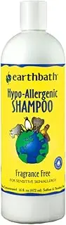 Earthbath THREP0037 All Natural Hypo-Allergenic and Fragrance-Free Shampoo, 16-Ounce