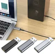 USB To 3.5mm Mic/Headphone Jack Stereo Headset Audio Adapter 7.1 Sound Card New