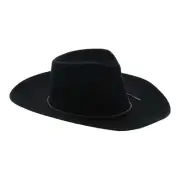 Brixton Cowboy Hat Mens Size M NWT Black Wool Jenkins Western Leather Band