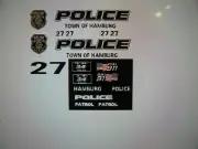 Hamburg New York Police Patrol Vehicle Decals 1:64 two for one money