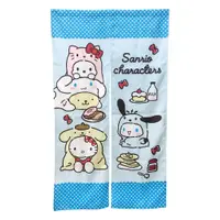 在飛比找PChome24h購物優惠-Hello Kitty與布丁狗長門簾(HB857)藍色