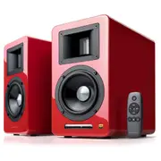 Airpulse A100 Wireless Active Bookshelf Speakers (Red)