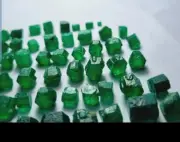 290-Ct Emerald Crystals Factes Grade Type Rough Lot From Swat Mine Pakistan