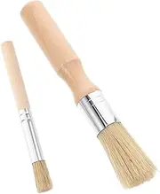 jojofuny Ergonomic Wooden Handle Brush Multi-Purpose Sauce Oil Brush for Cooking Baking BBQ Versatile Kitchen Tool