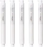 Tombow Mono Mono Eraser White Retractable Pen Eraser, 5 Pieces JCC-121E-5P