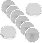 TEMPNAP 10pcs Engraving Brass Blank Coins with Threaded Edges Round Engraving Blanks for Diy Jewelry Medals Storage Box